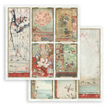 Scrapbookingpapper - Double faced - Oriental garden - 20 - Stamperia - Tidformera