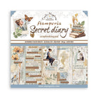 Scrapbookingpapper - Double faced - Secret Diary - 1 - Stamperia - Tidformera