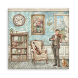 Scrapbookingpapper - Double faced - Symphony - 28 - Stamperia - Tidformera