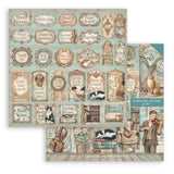 Scrapbookingpapper - Double faced - Symphony - 20 - Stamperia - Tidformera