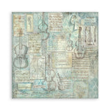 Scrapbookingpapper - Double faced - Symphony - 10 - Stamperia - Tidformera