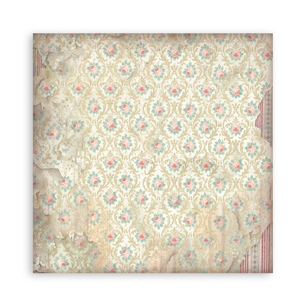 Scrapbookingpapper - Double faced - Symphony - 23 - Stamperia - Tidformera