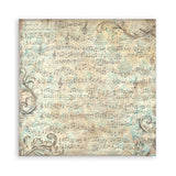 Scrapbookingpapper - Double faced - Symphony - 8 - Stamperia - Tidformera