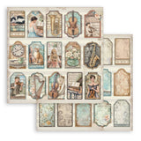 Scrapbookingpapper - Double faced - Symphony - 2 - Stamperia - Tidformera