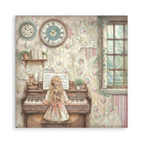 Scrapbookingpapper - Double faced - Symphony - 22 - Stamperia - Tidformera