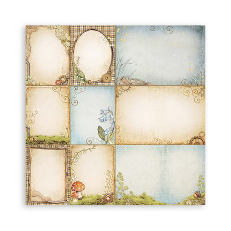 Scrapbookingpapper - Hidden Grove - Maxi Pad - 23 - Stamperia - Tidformera