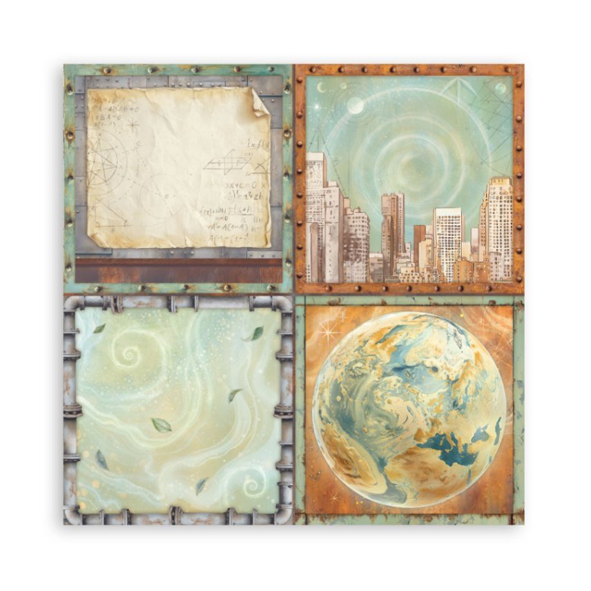 Scrapbookingpapper - Maxi Pad - A New Beginning - 3 - Stamperia - Tidformera