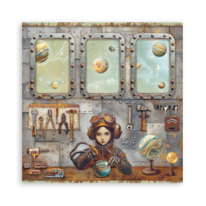 Scrapbookingpapper - Maxi Pad - A New Beginning - 12 - Stamperia - Tidformera