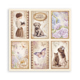 Scrapbookingpapper - Quiet Days - Maxi Pad - 4 - Stamperia - Tidformera