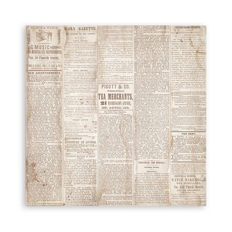 Scrapbookingpapper - Quiet Days - Maxi Pad - 3 - Stamperia - Tidformera