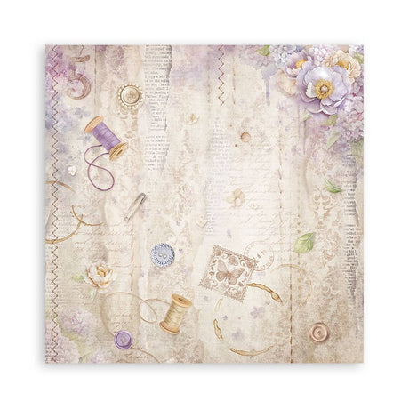 Scrapbookingpapper - Quiet Days - Maxi Pad - 16 - Stamperia - Tidformera