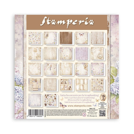 Scrapbookingpapper - Quiet Days - Maxi Pad - 24 - Stamperia - Tidformera