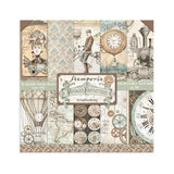Scrapbookingpapper - Voyages Fantastiques - Double faced - 1 - Stamperia - Tidformera