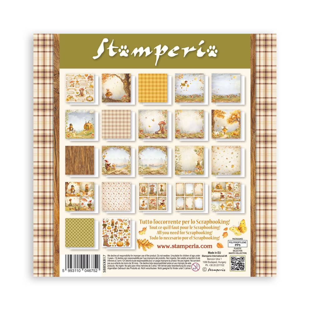 Scrapbookingpapper - Whispering Woods - Maxi Pad - 24 - Stamperia - Tidformera
