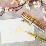 Signo broad Gelpenna rollerball - Gold - 2 - Uni Mitsubishi Pencil - Tidformera
