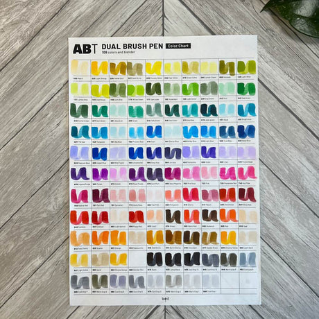 Smakprov - Tombow ABT Dual Brush pen - Swatches - 1 - Tidformera - Tidformera
