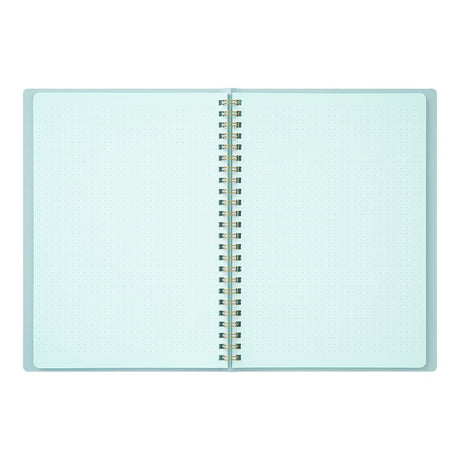 Spiralblock Dotted A5 - Blue - 2 - Midori - Tidformera