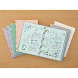 Spiralblock Dotted A5 - Blue - 7 - Midori - Tidformera