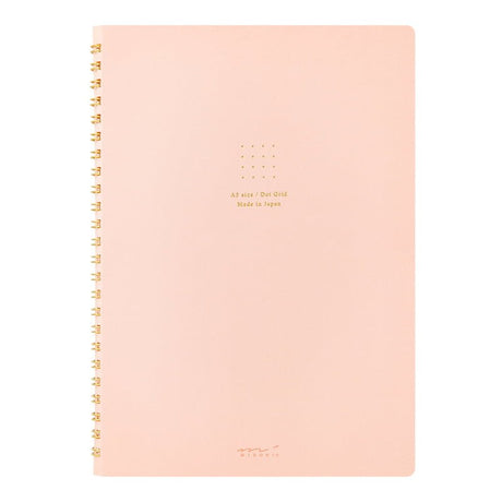 Spiralblock Dotted A5 - Pink - 1 - Midori - Tidformera