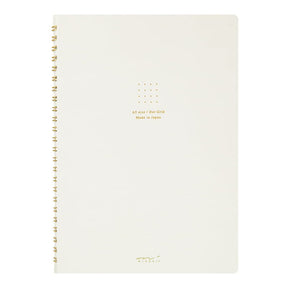 Spiralblock Dotted A5 - White - 1 - Midori - Tidformera