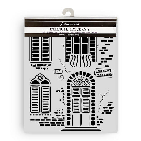 Stencil Selection - Venice City of Art - 10 - Stamperia - Tidformera