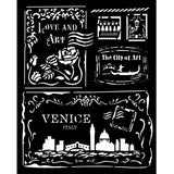 Stencil Selection - Venice City of Art - 13 - Stamperia - Tidformera