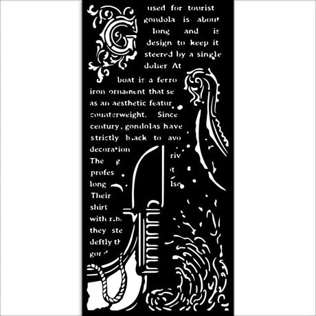 Stencil Selection - Venice City of Art - 3 - Stamperia - Tidformera