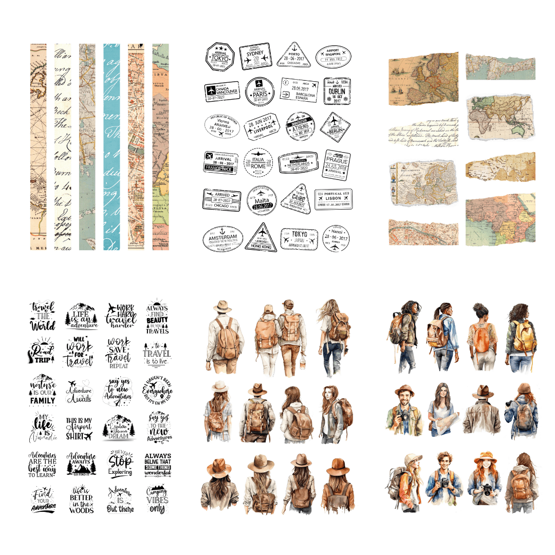 Sticker book - Penpaling Paula - Travel the world - 2 - Penpaling Paula - Tidformera