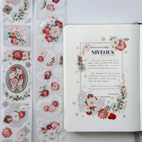 Sticker Pet Tape - Pre-cut - 60 mm - Heirloom Lace - 3 - Washi Tape Shop - Tidformera