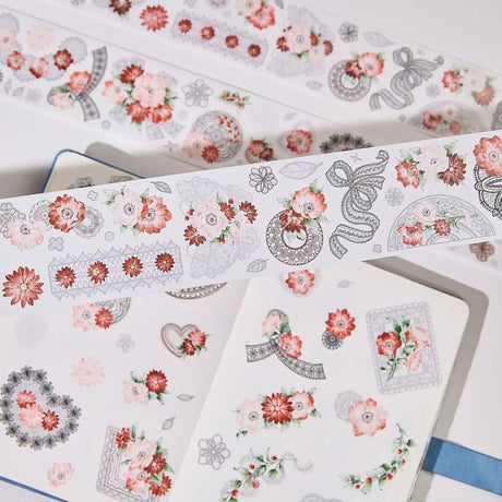 Sticker Pet Tape - Pre-cut - 60 mm - Heirloom Lace - 10 - Washi Tape Shop - Tidformera