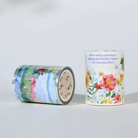 Sticker Pet Tape - Pre-cut - 60 mm - Lakeside Glow - 7 - Washi Tape Shop - Tidformera