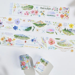 Sticker Pet Tape - Pre-cut - 60 mm - Lakeside Glow - 1 - Washi Tape Shop - Tidformera