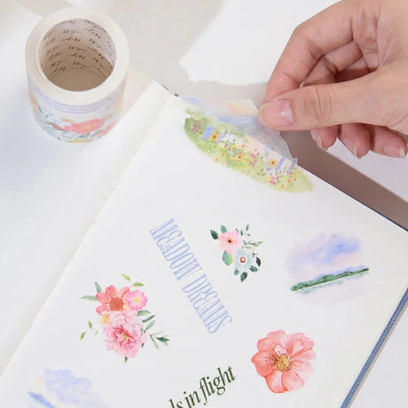 Sticker Pet Tape - Pre-cut - 60 mm - Lakeside Glow - 4 - Washi Tape Shop - Tidformera