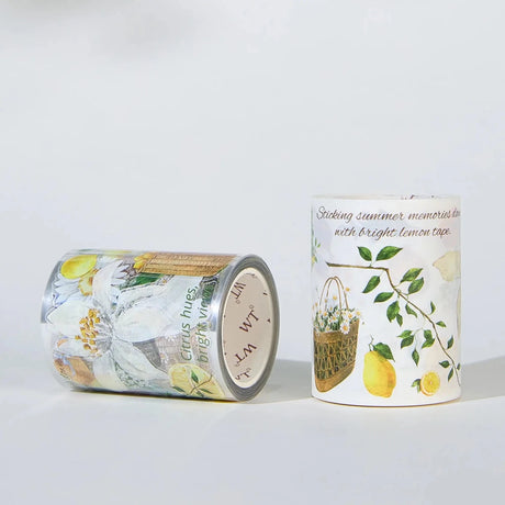 Sticker Pet Tape - Pre-cut - 60 mm - Lemon Breeze - 7 - Washi Tape Shop - Tidformera
