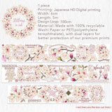 Sticker Pet Tape - Pre-cut - 60 mm - Magnolia Bloom - 7 - Washi Tape Shop - Tidformera