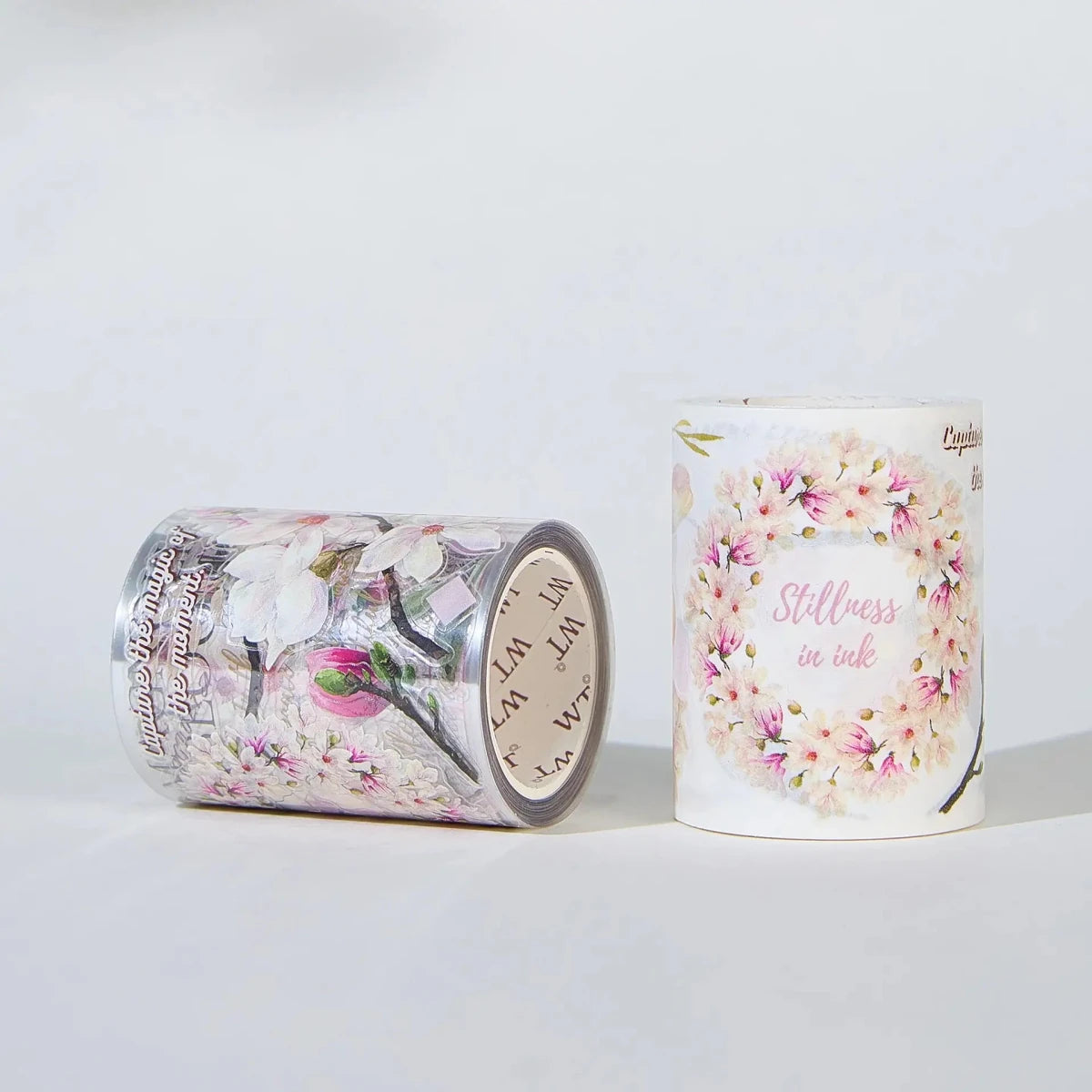 Sticker Pet Tape - Pre-cut - 60 mm - Magnolia Bloom - 5 - Washi Tape Shop - Tidformera