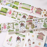 Sticker Pet Tape - Pre-cut 70 mm - Civic Green - 1 - Washi Tape Shop - Tidformera