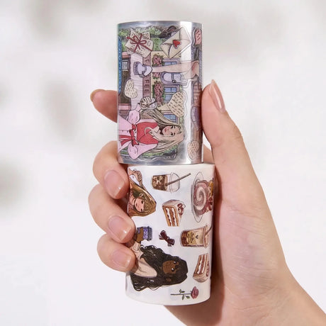 Sticker Pet Tape - Pre-cut 70 mm - Journal Nook - 5 - Washi Tape Shop - Tidformera