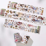 Sticker Pet Tape - Pre-cut 70 mm - Journal Nook - 2 - Washi Tape Shop - Tidformera