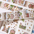 Sticker Pet Tape - Pre-cut 70 mm - Maple Café - 4 - Washi Tape Shop - Tidformera
