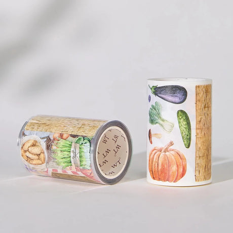 Sticker Pet Tape - Pre-cut 70 mm - Summer Bazaar - 7 - Washi Tape Shop - Tidformera