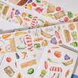 Sticker Pet Tape - Pre-cut 70 mm - Summer Bazaar - 6 - Washi Tape Shop - Tidformera