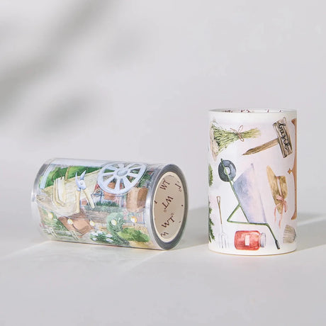 Sticker Pet Tape - Pre-cut 70 mm - Summer Market - 6 - Washi Tape Shop - Tidformera