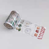 Sticker Pet Tape - Pre-cut 70 mm - Summer Market - 1 - Washi Tape Shop - Tidformera
