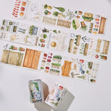 Sticker Pet Tape - Pre-cut 70 mm - Summer Market - 2 - Washi Tape Shop - Tidformera