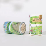 Sticker Pet Tape - Pre-cut 70 mm - Urban Grove - 5 - Washi Tape Shop - Tidformera