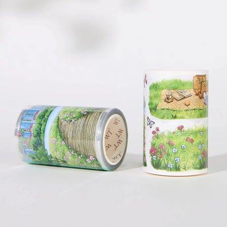 Sticker Pet Tape - Pre-cut 70 mm - Urban Grove - 5 - Washi Tape Shop - Tidformera