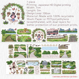 Sticker Pet Tape - Pre-cut 70 mm - Urban Grove - 6 - Washi Tape Shop - Tidformera