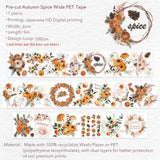 Sticker Pet Tape - Pre - cut - Autumn Spice - 60 mm - 5 - Washi Tape Shop - Tidformera