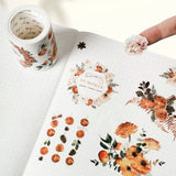 Sticker Pet Tape - Pre - cut - Autumn Spice - 60 mm - 6 - Washi Tape Shop - Tidformera